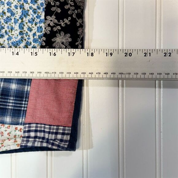 VTG Tangibles Patchwork Button Vest Cottage Boho Folkcore Indie Y2k Festival - Picture 7 of 8